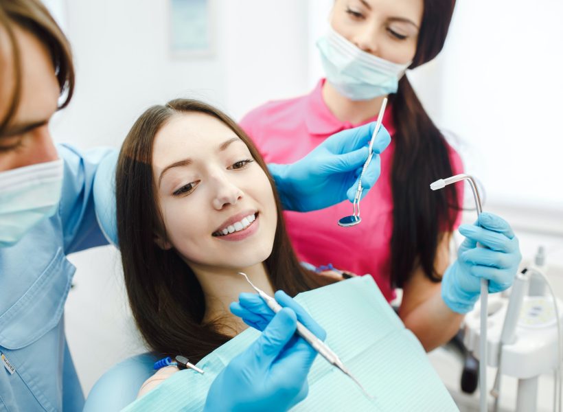 International patient receiving dental treatment in India